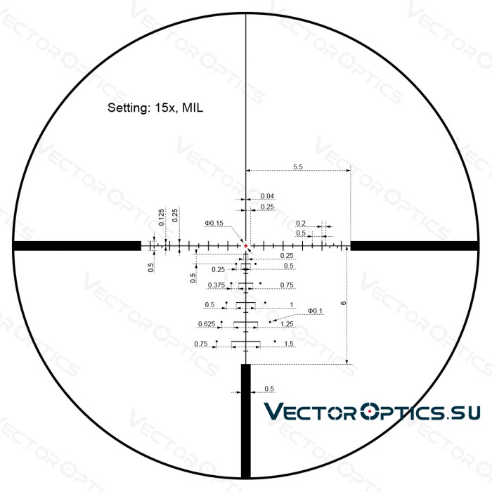 Оптический прицел Vector Optics Paragon 3-15x44 Tactical SFP кольца 25,4мм
