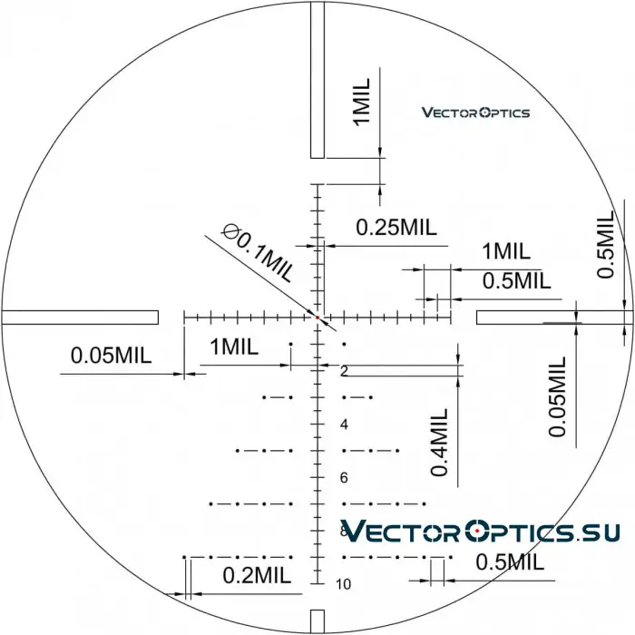 Оптический прицел Vector Optics Paragon 5-25x56 GenII SFP кольца 30мм