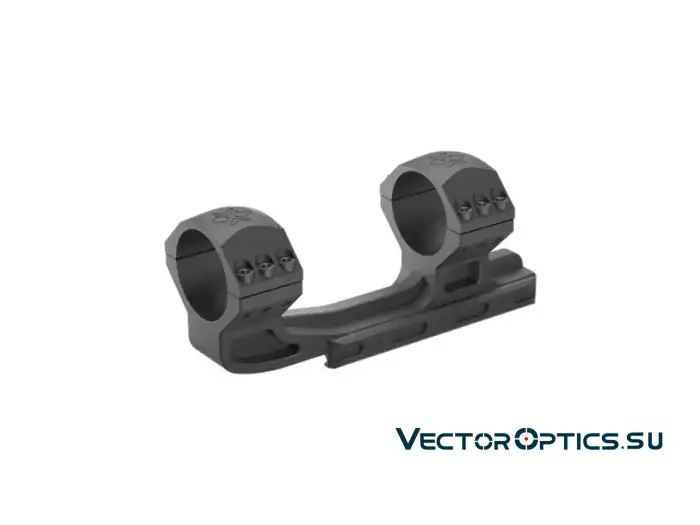 Кронштейн Vector Optics X-Accu 1.6" High Profile 34мм на Picatinny с выносом,20MOA,высокий (h=23мм),6 винтов,чёрный,212г (XASR-3015)