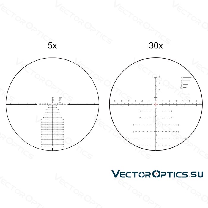 Оптический прицел Vector Optics Continental 34mm X6 5-30x56 FFP Zero Stop кольца 34 мм