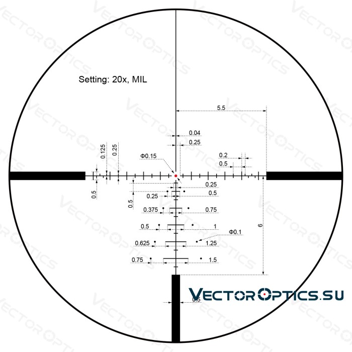 Оптический прицел Vector Optics Paragon 4-20x50 Tactical SFP кольца 25,4мм