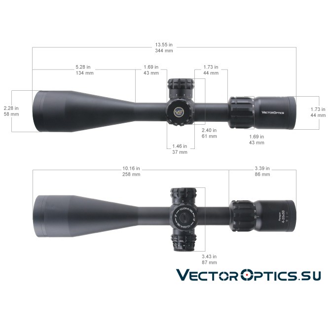 Оптический прицел Vector Optics Paragon 4-20x50 Tactical SFP кольца 25,4мм