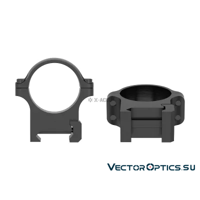 Кольца Vector Optics 30мм Низкие на Picatinny/Weaver (XASR-S11) 