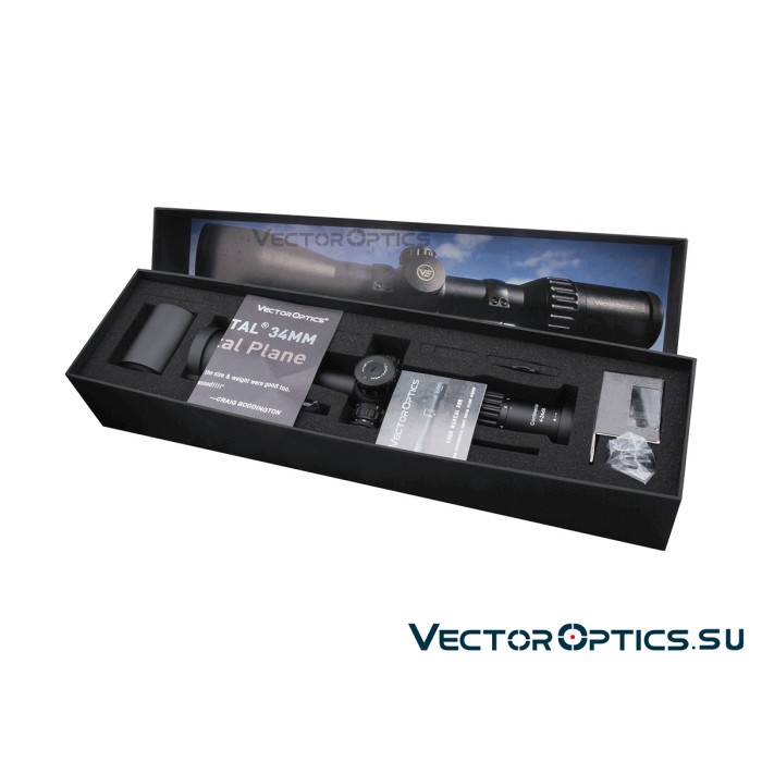 Оптический прицел Vector Optics Continental 34mm X6 4-24x56 FFP Zero Stop кольца 34 мм