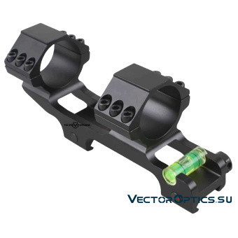 Кронштейн моноблочный Vector Optics с зеленым пузырьковым уровнем на Weaver D30мм (SCACD-08)