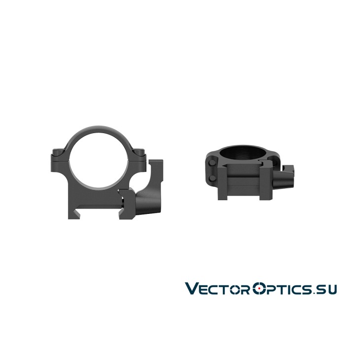 Быстросъемные кольца  Vector Optics 25,4мм, Weaver, Низкие H=19мм (XASR-SQ01)  