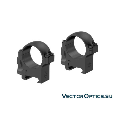 Быстросъемные кольца  Vector Optics 30мм, Weaver, низкие H=19мм, (XASR-SQ11)