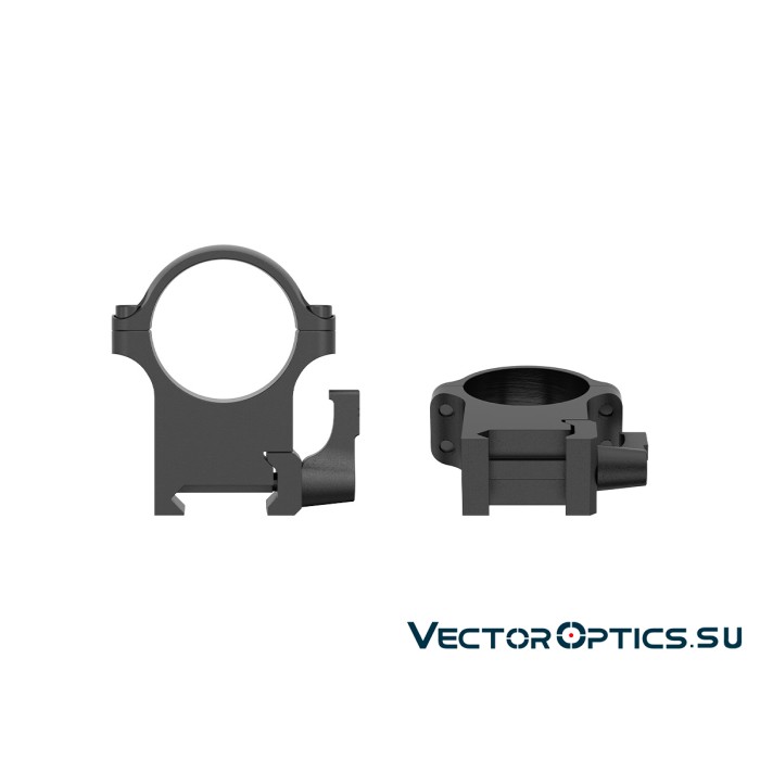 Быстросъемные кольца  Vector Optics 30мм, Weaver, средние H=21мм (XASR-SQ12) 