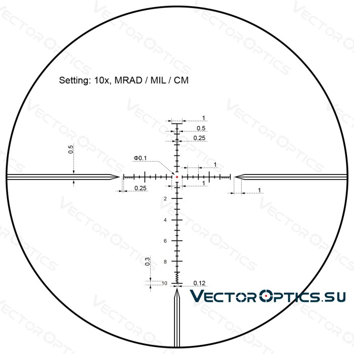 Оптический прицел Vector Optics Taurus 4-16x44 SFP кольца 30 мм