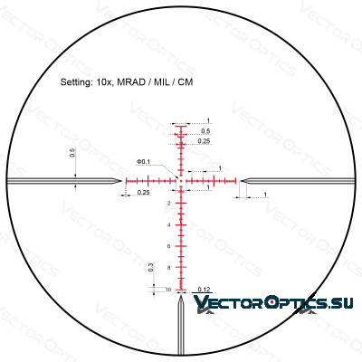 Оптический прицел Vector Optics Taurus 4-16x44 SFP кольца 30 мм