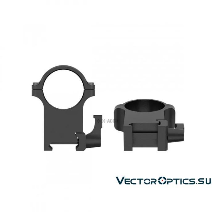 Быстросъемные кольца  Vector Optics 30мм, Weaver, высокие H=27мм (XASR-SQ13) 