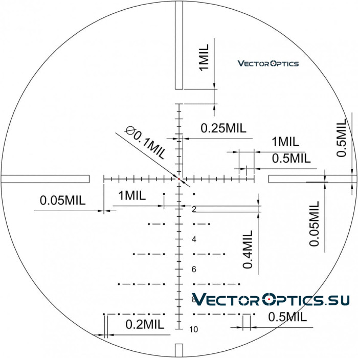 Оптический прицел Vector Optics Paragon 5-25x56 GenII SFP кольца 30мм