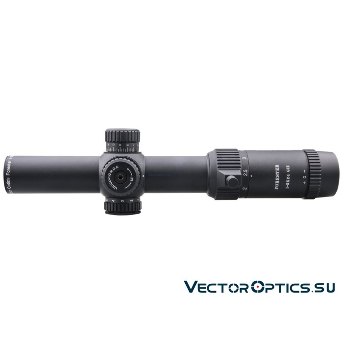 Оптический прицел Vector Optics Forester 1-5x24 GenII SFP кольца 30мм