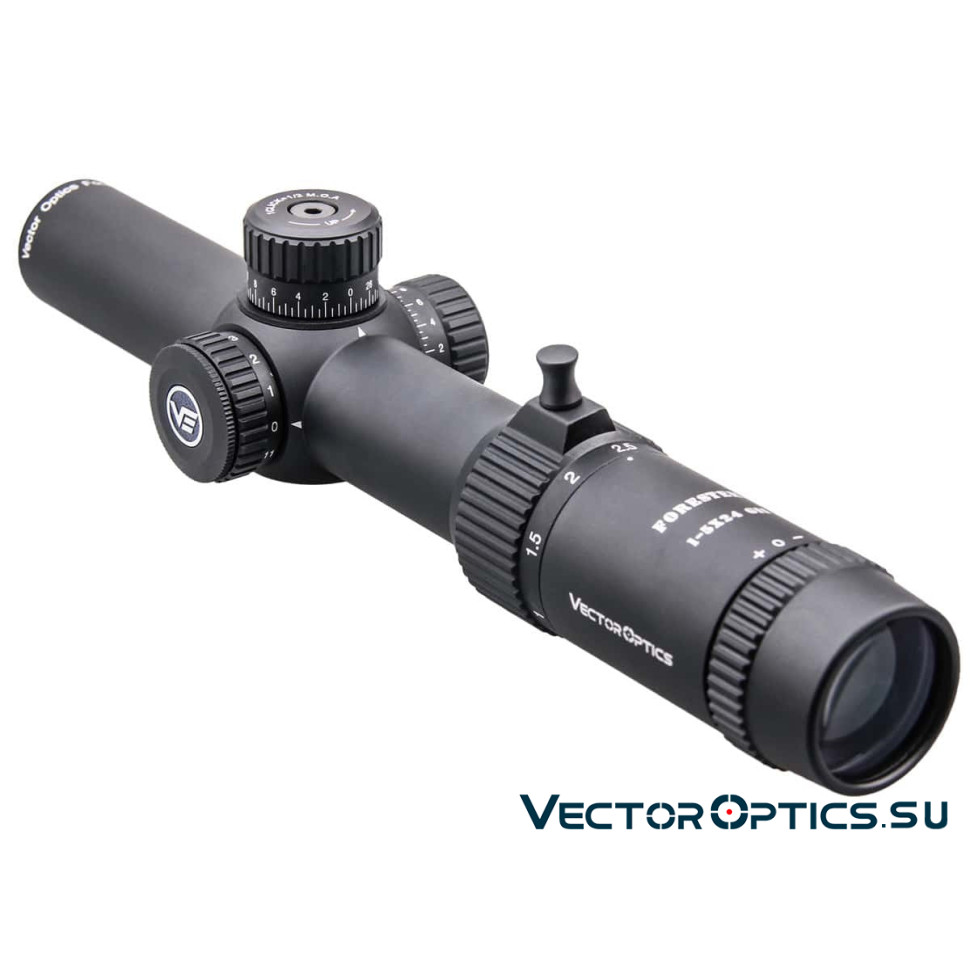 Оптический прицел Vector Optics Forester 1-5x24 GenII SFP кольца 30мм 🏆 ...