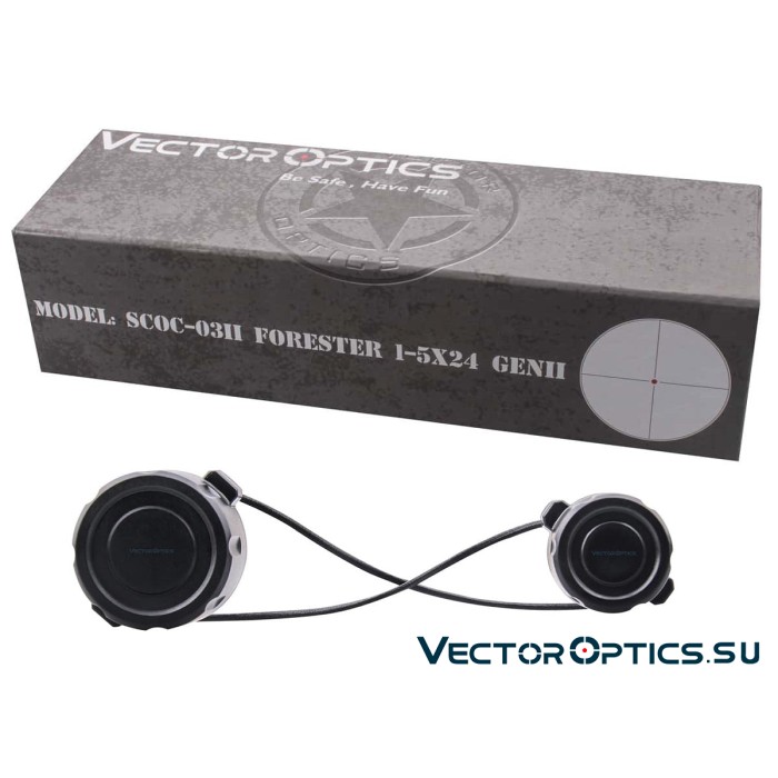 Оптический прицел Vector Optics Forester 1-5x24 GenII SFP кольца 30мм