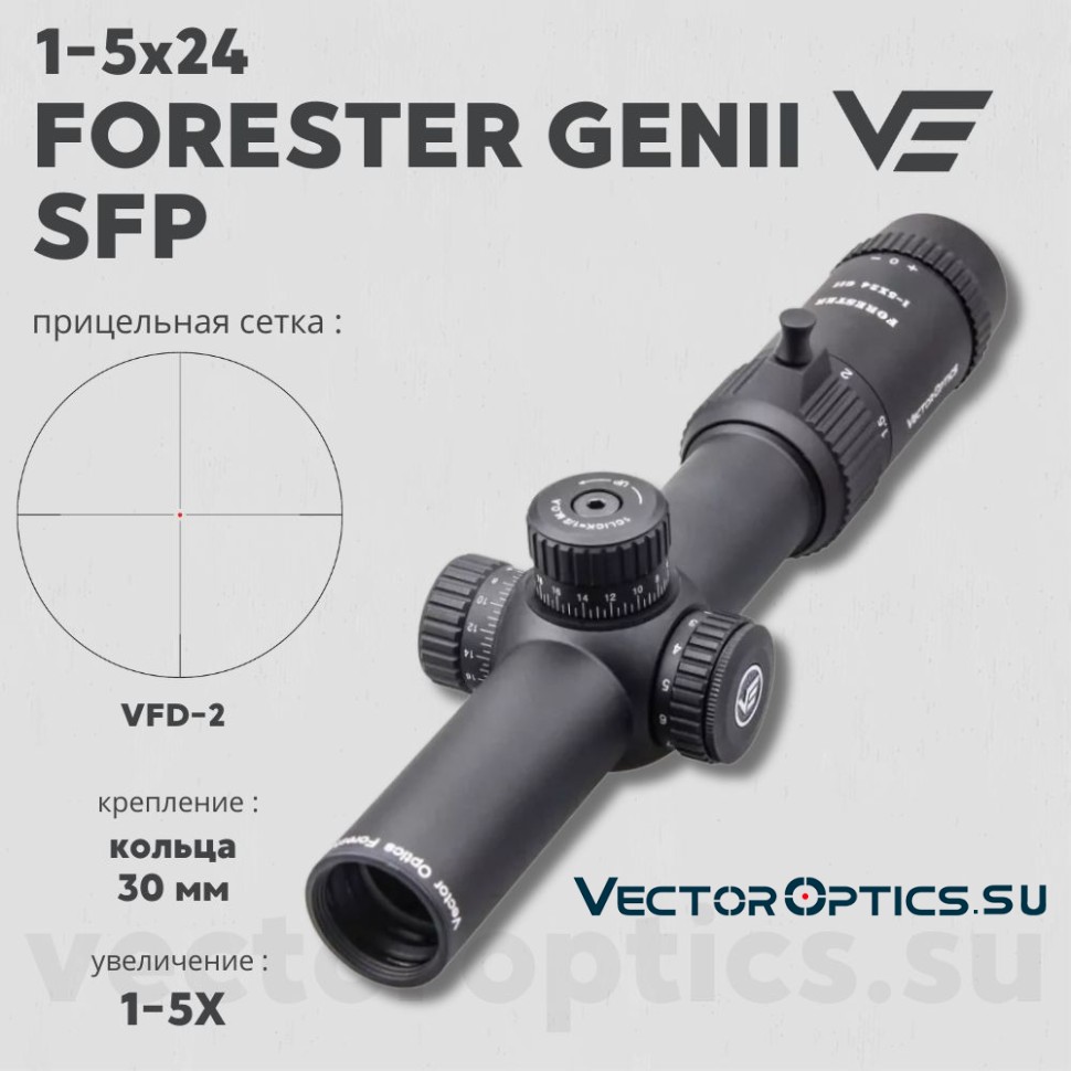 その他 Vector Optics Forester 1-5x24 GenII Forester 1-5x24SFP GenII Riflescope - Vector Optics – Vector
