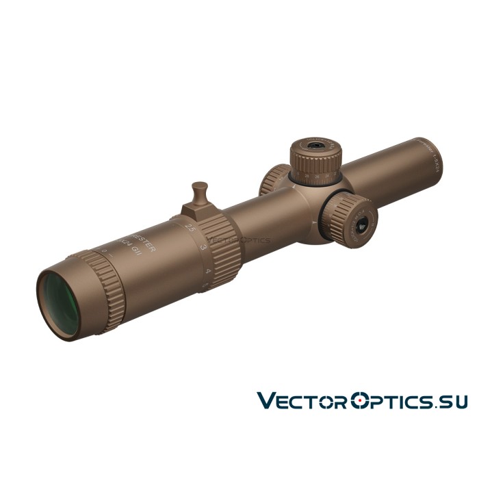 Оптический прицел Vector Optics Forester 1-5x24 GenII SFP кольца 30мм