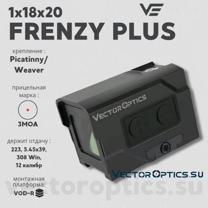 Коллиматорный прицел Vector Optics Frenzy Plus 1x18x20 (SCRD-63)