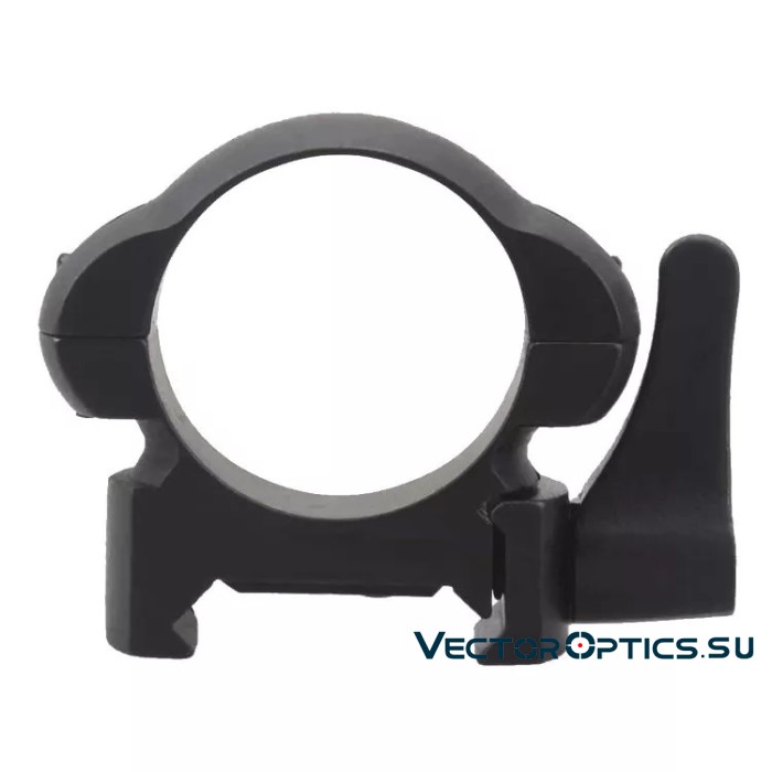 Кольца Vector Optics 25,4мм быстросъёмные на Picatinny/Weaver, стальные, низкие BH=17мм (SCSR-01)