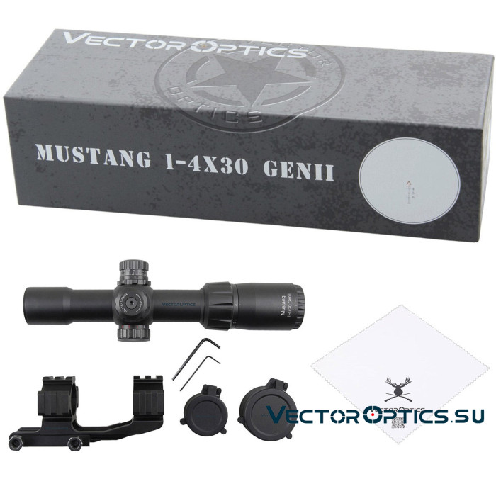 Оптический прицел Vector Optics Mustang 1-4x30 SFP кольца 30мм