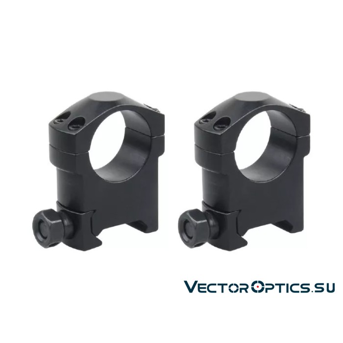 Кольца Vector Optics 25,4мм, на Picatinny/Weaver, высокие BH=29мм (SCTM-56)
