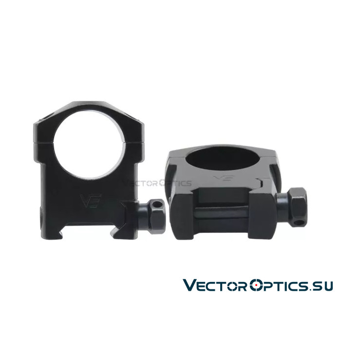 Кольца Vector Optics 25,4мм, на Picatinny/Weaver, высокие BH=29мм (SCTM-56)