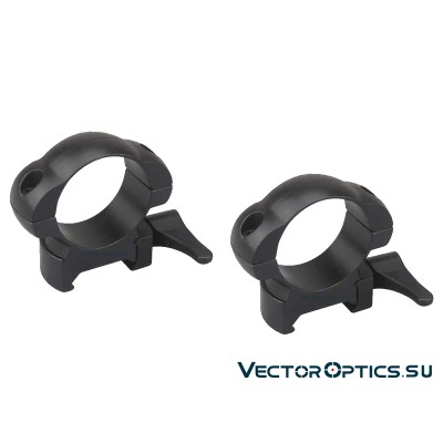 Кольца Vector Optics 30мм быстросъёмные на Picatinny/Weaver, стальные, средние BH=21мм (SCSR-05)