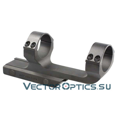 Кронштейн моноблок удлиненный Vector Optics кольца 30мм, на Picatinny (SCTM-24A)