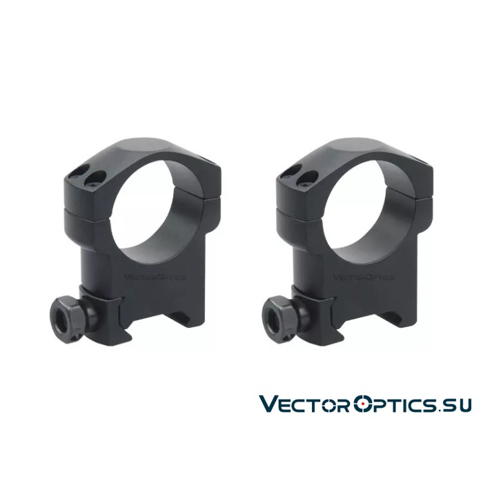 Кольца Vector Optics 30мм, на Picatinny/Weaver, высокие BH=31мм (SCTM-08)