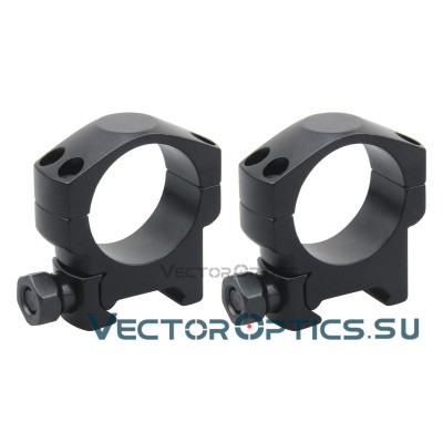Кольца Vector Optics 30мм, на Picatinny/Weaver, низкие BH=21,5мм (SCTM-27)