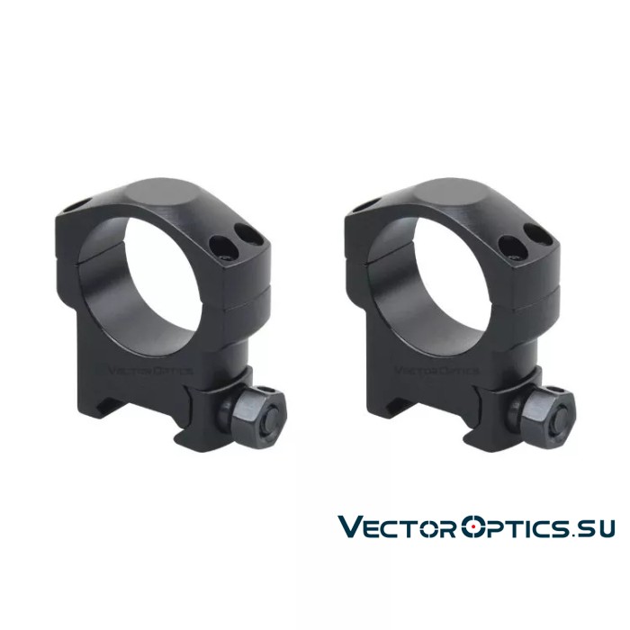 Кольца Vector Optics 30мм, на Picatinny/Weaver, средние BH=26мм (SCTM-22)