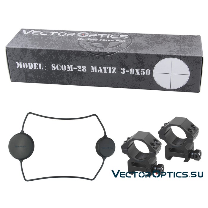 Оптический прицел Vector Optics Matiz 3-9x50 SFP кольца 25,4мм