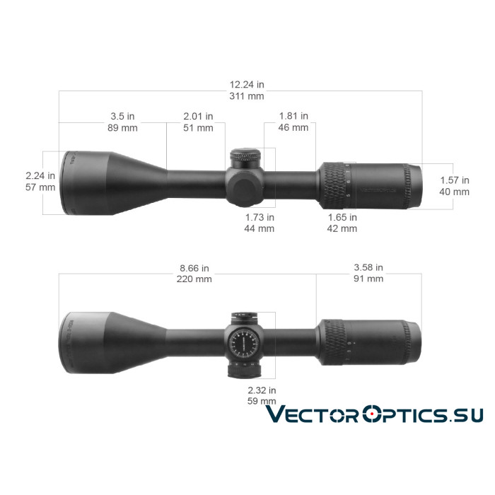 Оптический прицел Vector Optics Matiz 3-9x50 SFP кольца 25,4мм