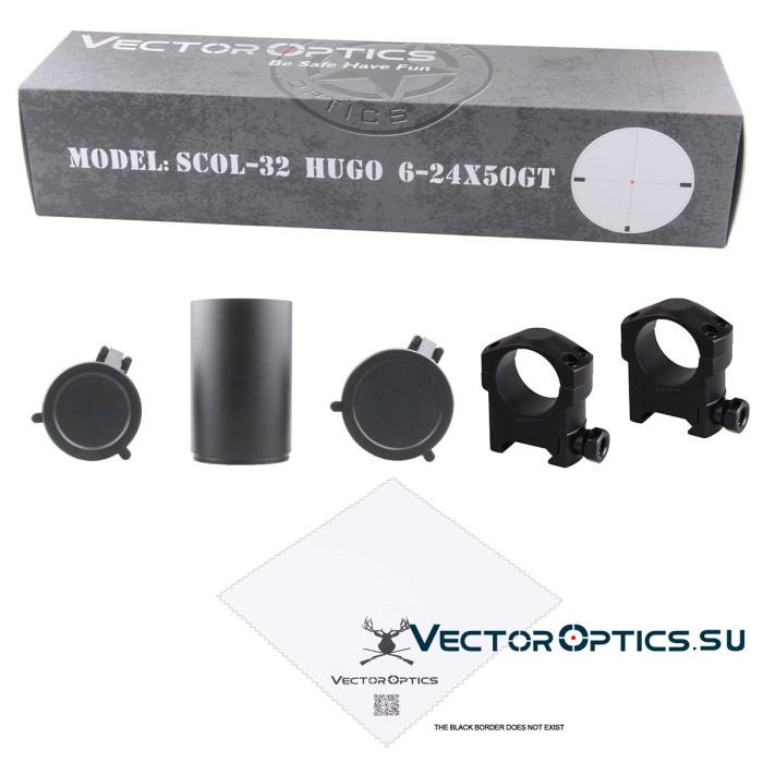 Оптический прицел Vector Optics Hugo 6-24x50 GT SFP кольца 25,4мм