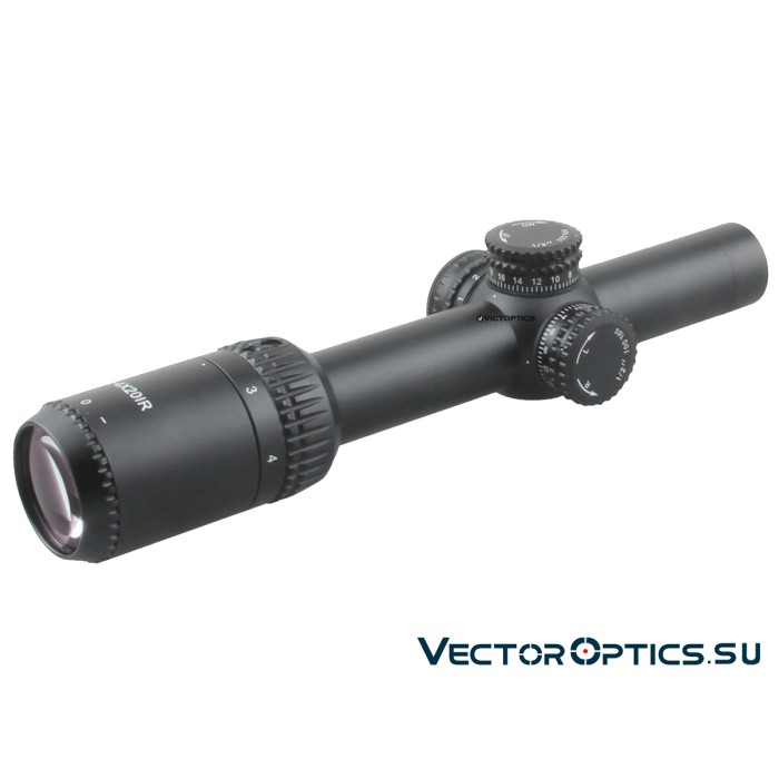 Оптический прицел Vector Optics VictOptics ZOD 1-4x20 IR SFP кольца 25,4мм