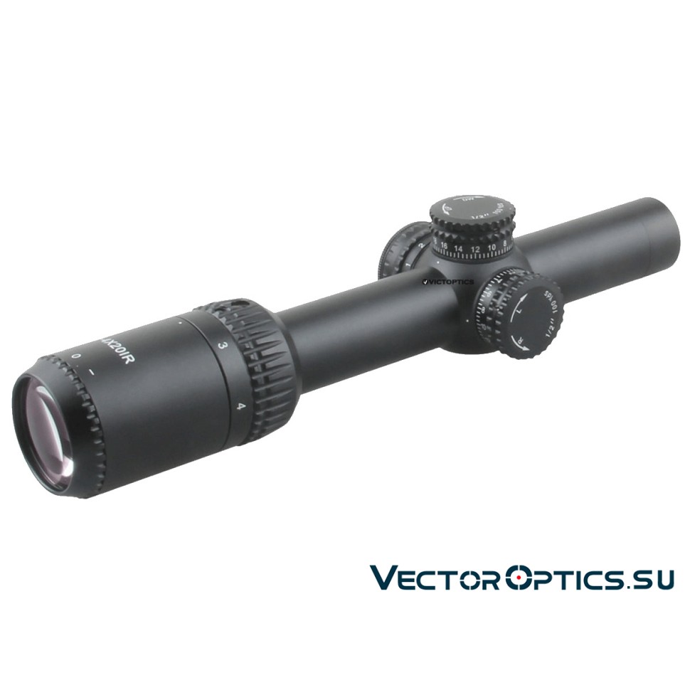 Оптический прицел Vector Optics VictOptics ZOD 1-4x20 IR SFP кольца 25 ...
