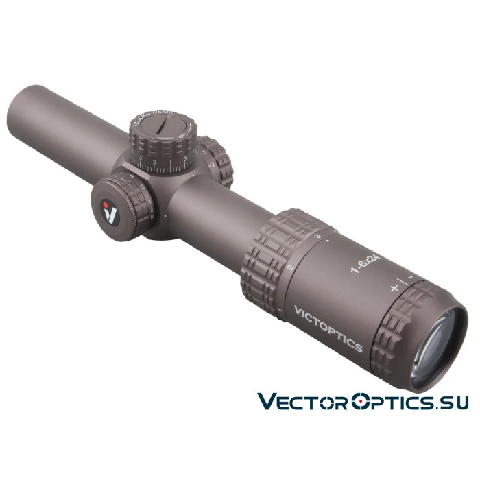 Оптический прицел Vector Optics VictOptics S6 1-6x24 SFP FDE кольца 30мм