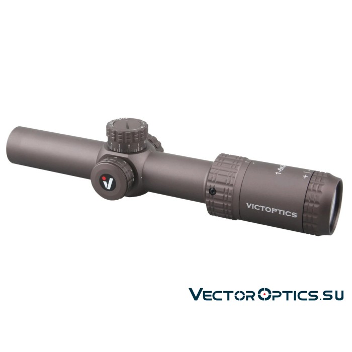 Оптический прицел Vector Optics VictOptics S6 1-6x24 SFP FDE кольца 30мм