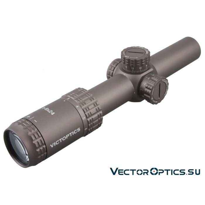 Оптический прицел Vector Optics VictOptics S6 1-6x24 SFP FDE кольца 30мм