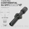 Оптический прицел Vector Optics Continental Hunting X6 1-6x24i Fiber SFP кольца 30 мм