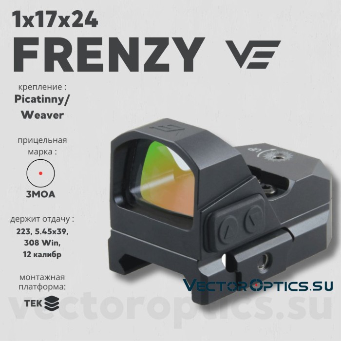 Коллиматорный прицел Vector Optics Frenzy 1x17x24 (SCRD-19II)