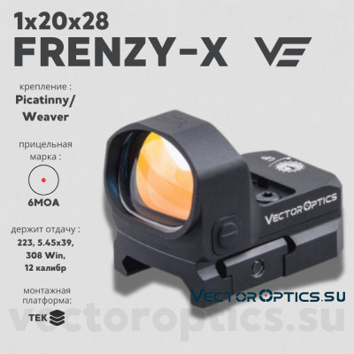 Коллиматорный прицел Vector Optics FRENZY-X 1x20x28 (SCRD-40)