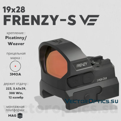 Коллиматорный прицел Vector Optics FRENZY-S 1x19x28 (SCRD-66)