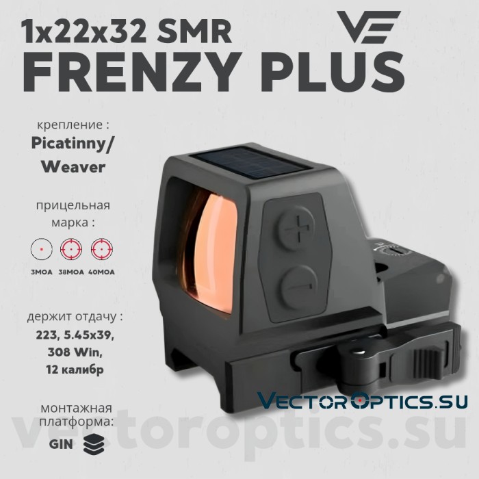 Коллиматорный прицел Vector Optics FRENZY PLUS 1х22х32 SMR (SCRD-SM44)