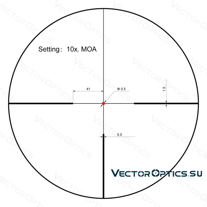 Оптический прицел Vector Optics Constantine 1-10x24 SFP Fiber кольца 30мм