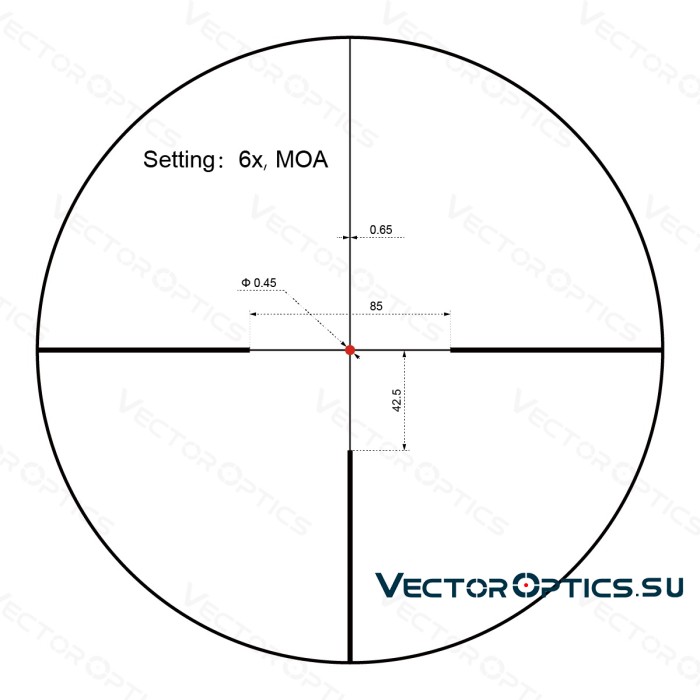Оптический прицел Vector Optics Constantine 1-6x24 SFP кольца 30мм