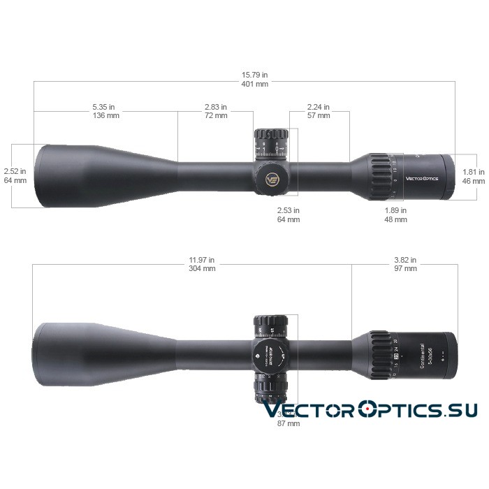 Оптический прицел Vector Optics Continental Tactical X6 5-30x56 SFP Zero Stop кольца 30мм