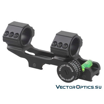 Кронштейн-моноблок Vector Optics с уровнем и угломером 30мм, с выносом на Weaver (SCACD-14)