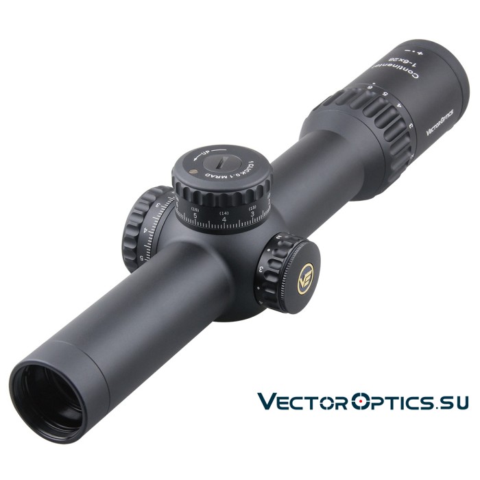 Оптический прицел Vector Optics Continental 34mm X6 1-6x28 FFP Zero Stop кольца 34мм
