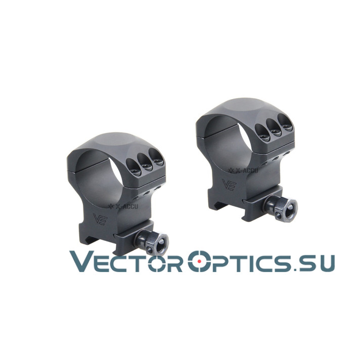 Кольца Vector Optics X-Accu 30мм BH=32мм Средние на Picatinny/Weaver (XASR-3002)